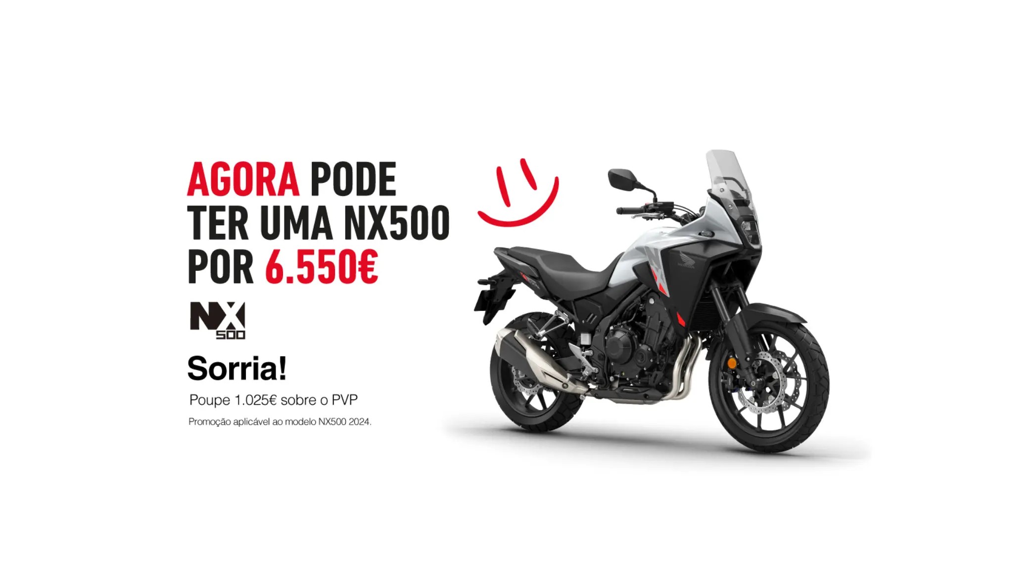 Honda NX 500 - <strike>7.575 </strike>  <b>6.550 </b>